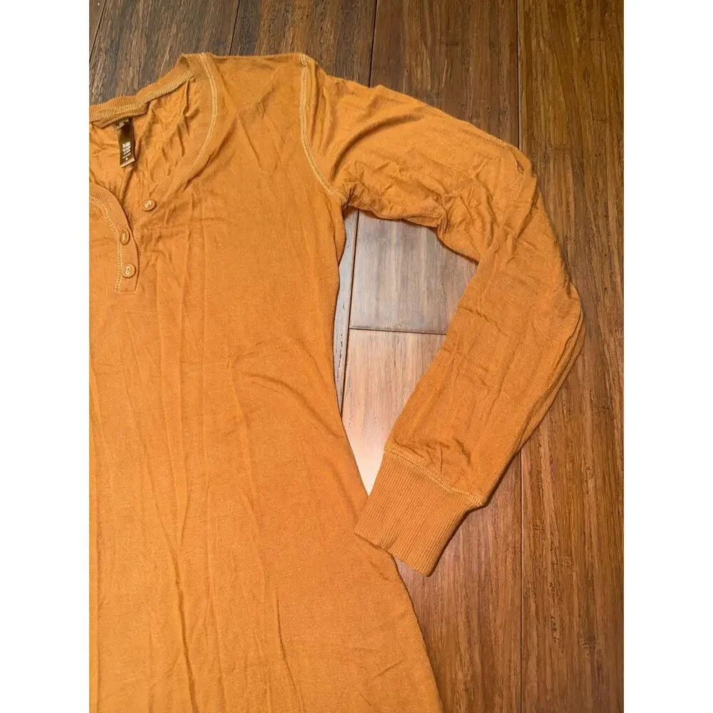 SKIMS Sleep Henley Dress in the shade Copper M Medium